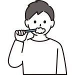 Man Brushing Teeth SVG Icon